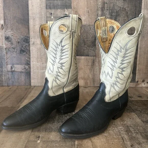 Nocona Vintage Western Cowboy Boots Mens 9 D